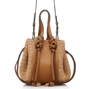 Ulla Johnson Gio Crossbody
Raffia and Leather Crossbody Handbag